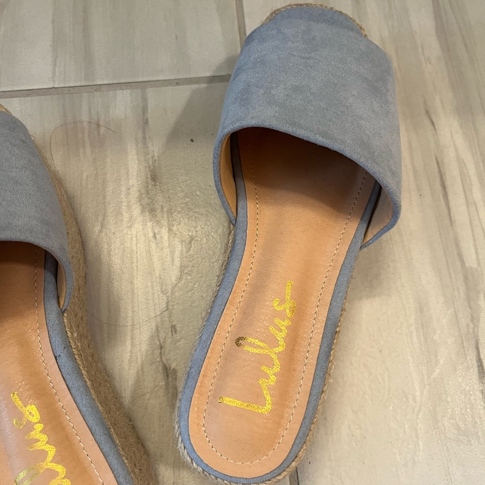Lulus Blue Sandals - Picture 4 of 4